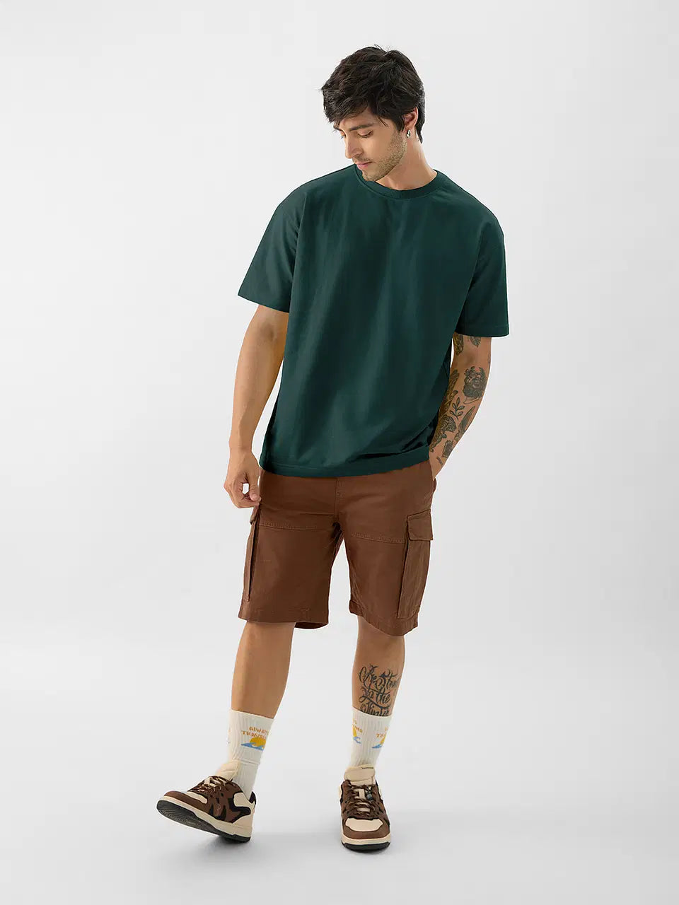 Classic Short Sleeve Round-neck Teal Green Supima T-shirts