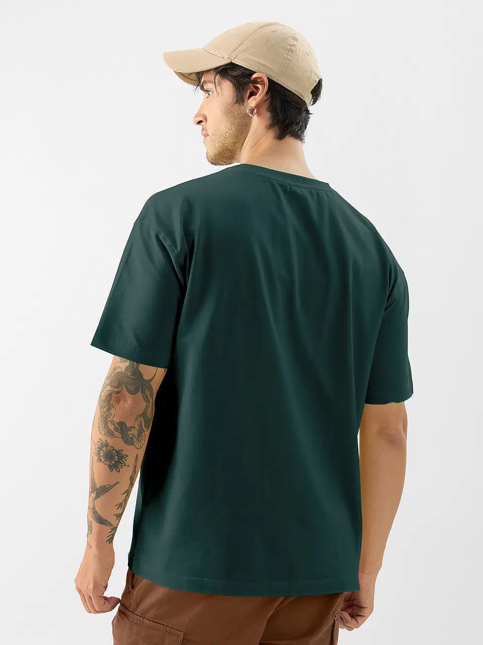 Classic Short Sleeve Round-neck Teal Green Supima T-shirts