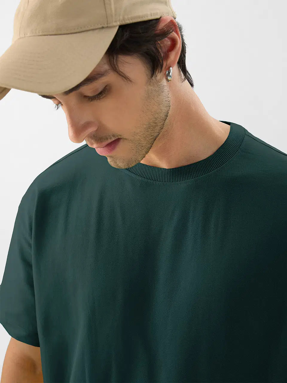 Classic Short Sleeve Round-neck Teal Green Supima T-shirts