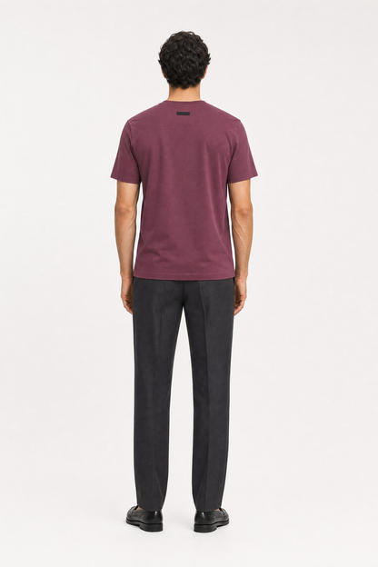 Classic Short Sleeve Round-neck Mulberry Supima T-shirts
