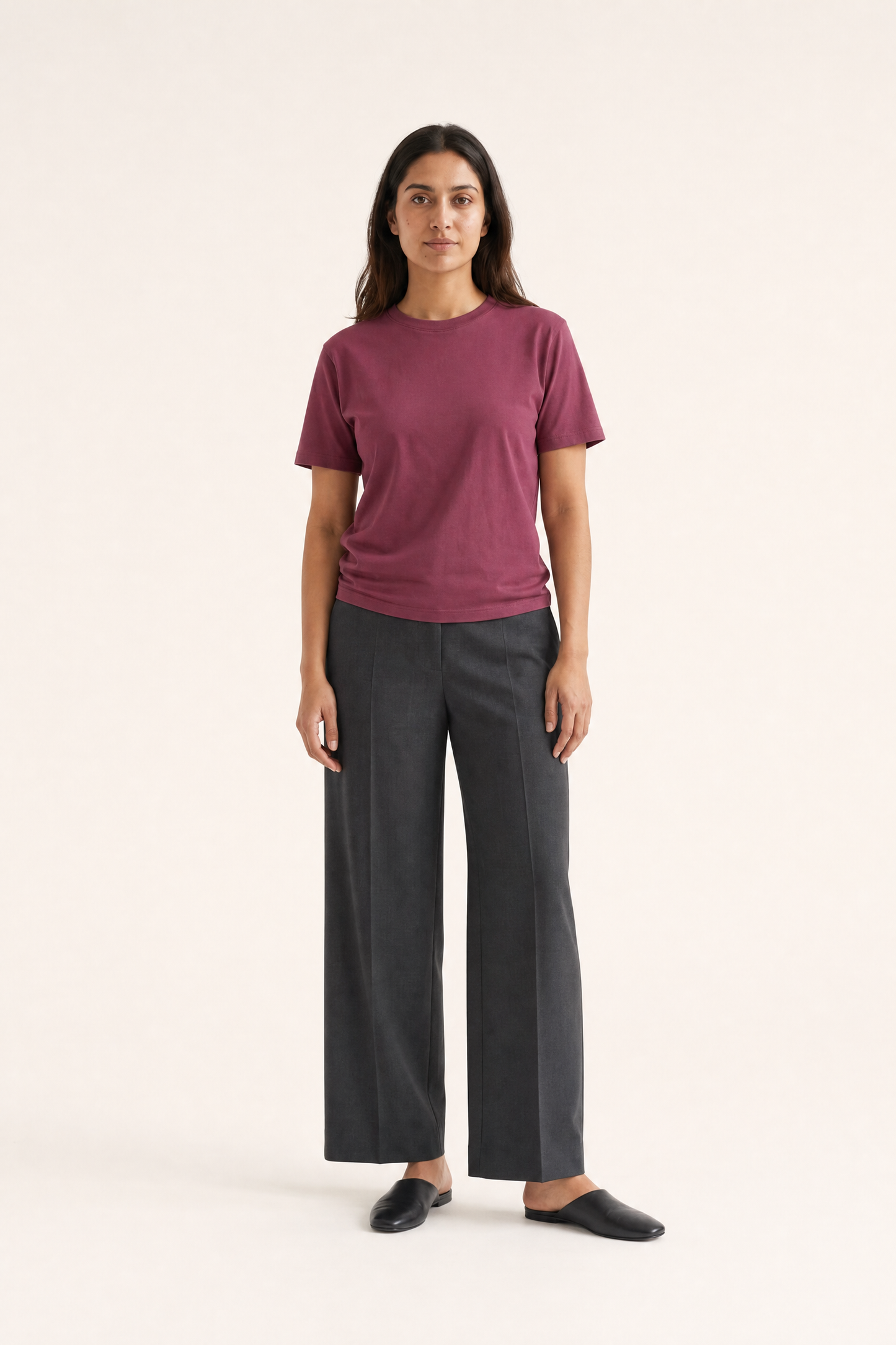 Classic Short Sleeve Round-neck Mulberry Supima T-shirts