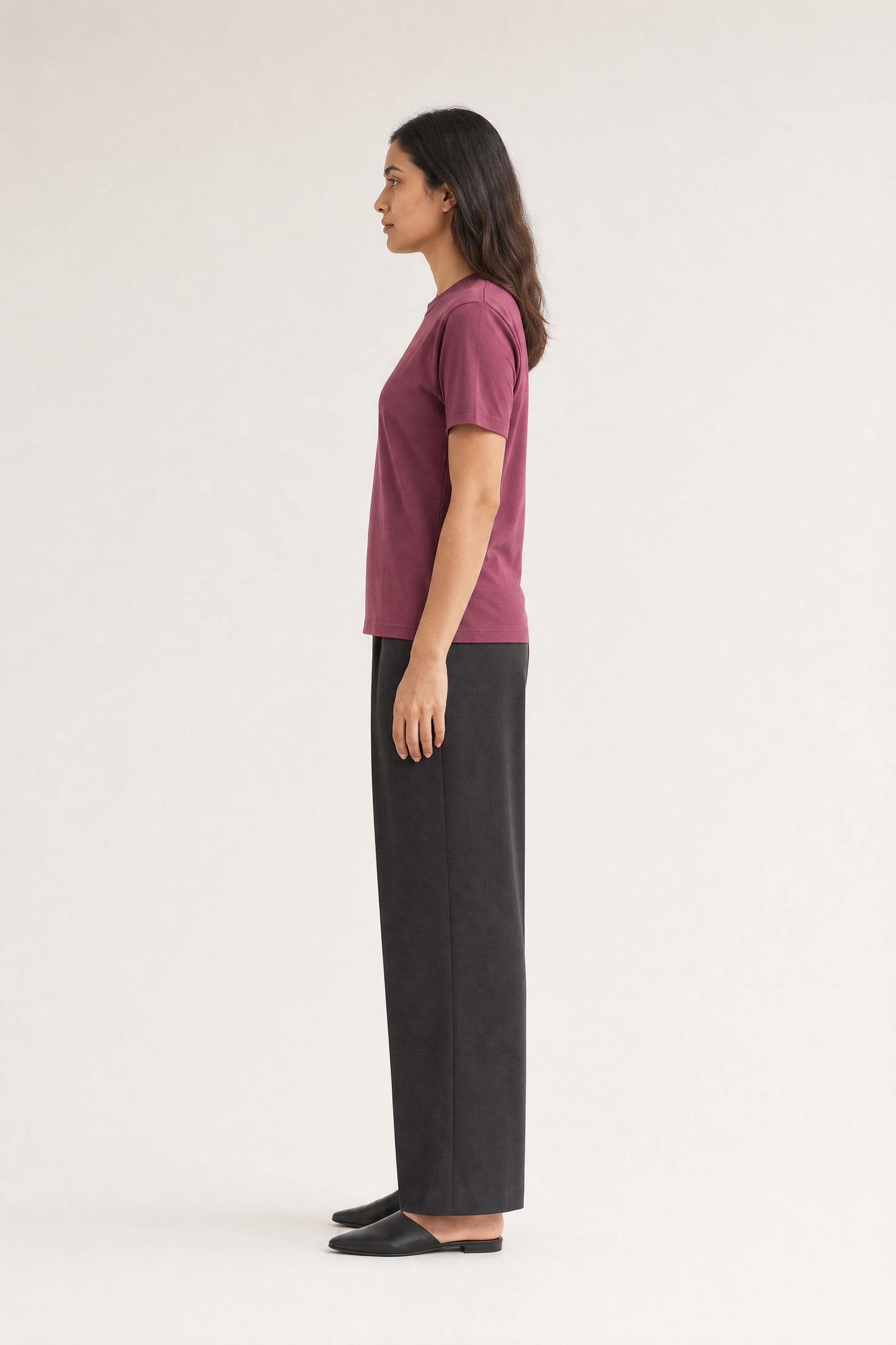 Classic Short Sleeve Round-neck Mulberry Supima T-shirts