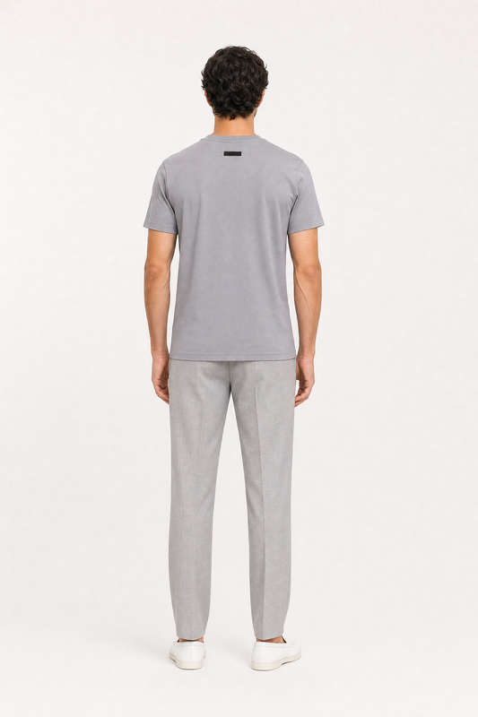 Classic Short Sleeve Round-neck Silver-Moon Supima T-shirts